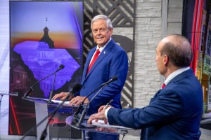 Congressmen Ralph Norman and Russell Fry, former Gov. and Congressman Mark Sanford, and businessman Mark Lynch took the stage in Mount Pleasant, SC before voters head to the polls in a special Republican primary.