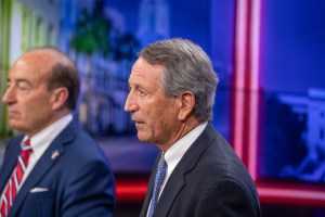 Congressmen Ralph Norman and Russell Fry, former Gov. and Congressman Mark Sanford, and businessman Mark Lynch took the stage in Mount Pleasant, SC before voters head to the polls in a special Republican primary.