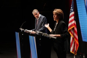 Incumbent Gov. Dan McKee and his challenger, former CVS executive Helena Foulkes, went head-to-head in an hour-long, commercial-free debate moderated by Target 12 Chief Investigative Reporter Tim White and 12 News Politics Editor Ted Nesi at Rhode Island College.