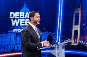Democrats Abdul El-Sayed and U.S. Rep. Haley Stevens, vying for their party's nomination to be Michigan's next U.S. Senator.