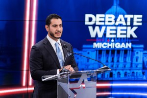 Democrats Abdul El-Sayed and U.S. Rep. Haley Stevens, vying for their party's nomination to be Michigan's next U.S. Senator.