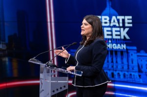 Democrats Abdul El-Sayed and U.S. Rep. Haley Stevens, vying for their party's nomination to be Michigan's next U.S. Senator.
